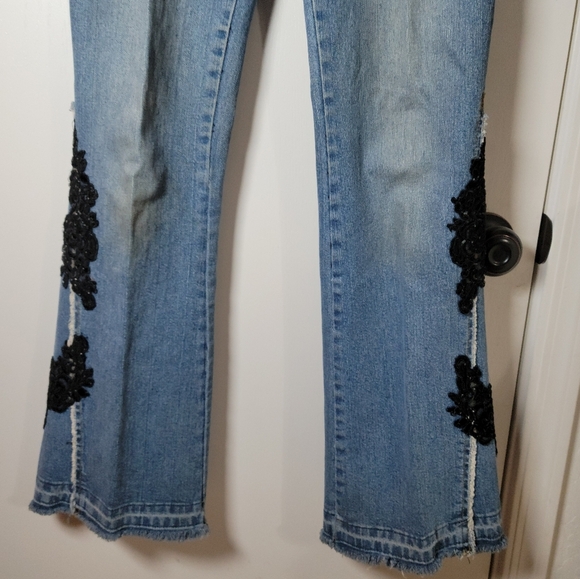 Bisou Bisou Vintage Low Rise Flare Jeans Y2K | J2K Jeans | Flare Jeans Size 6/29 - Picture 2 of 12